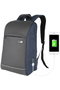 Zoozie Bags Bolsa para Portátil Resistente al Agua con Puerto USB, Azul Oscuro